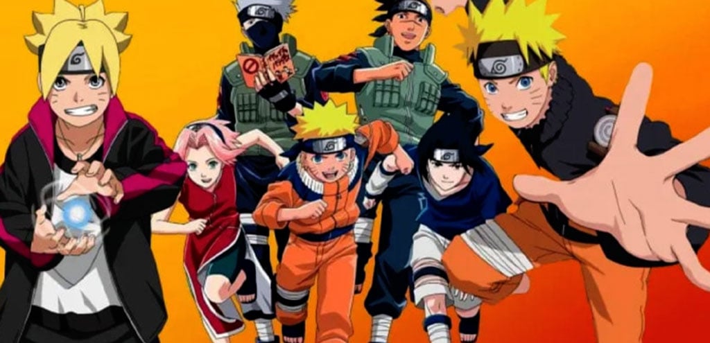 Characters drawn in a Japanese anime style