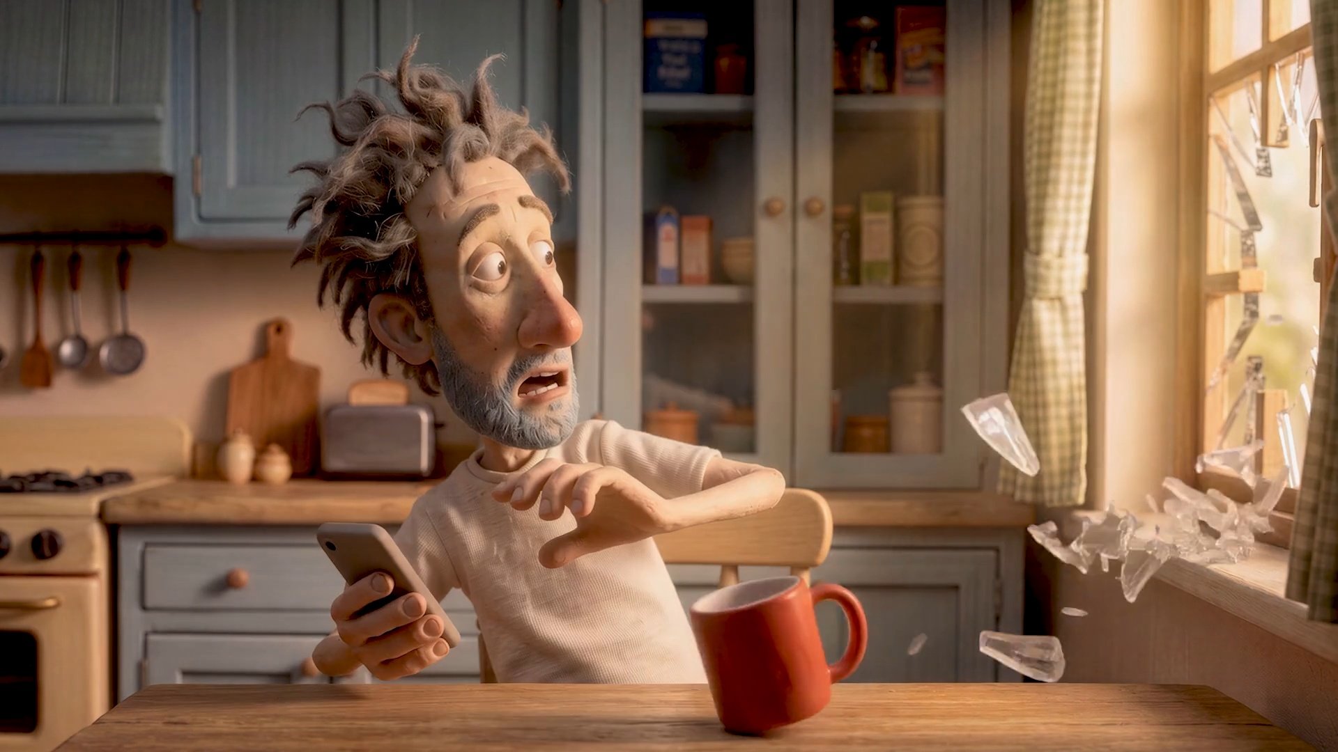 3D animated character from Creamy Animation's Cozy Plumbing commercial